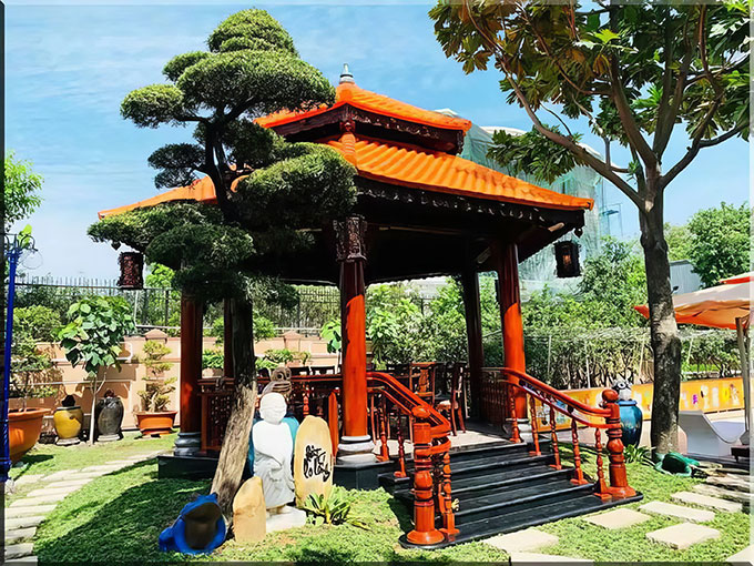 Chòi lục giác 2 tầng