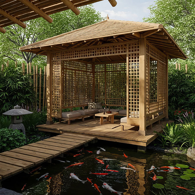 mẫu chòi nghỉ sân vườn đẹp