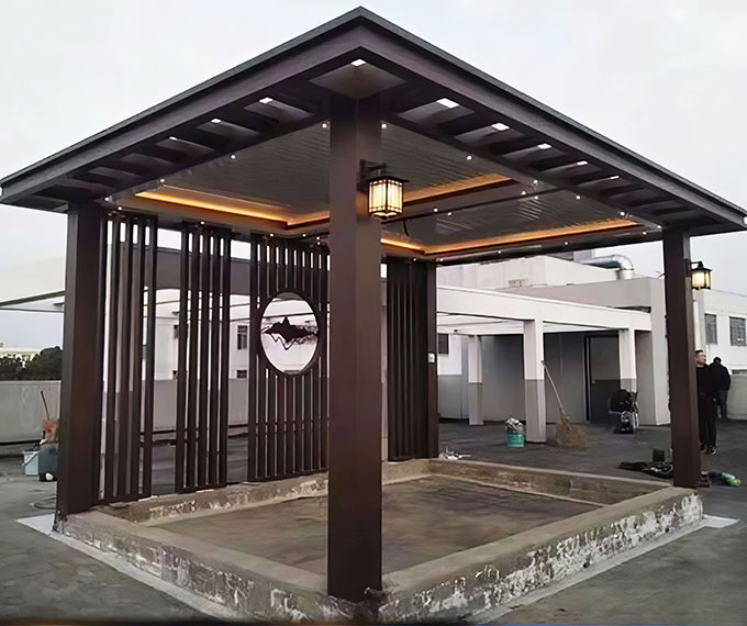 Nhà chòi sắt sân vườn đẹp