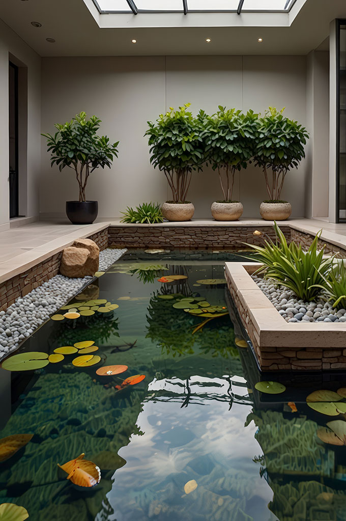 Mẫu hồ cá đẹp trong nhà