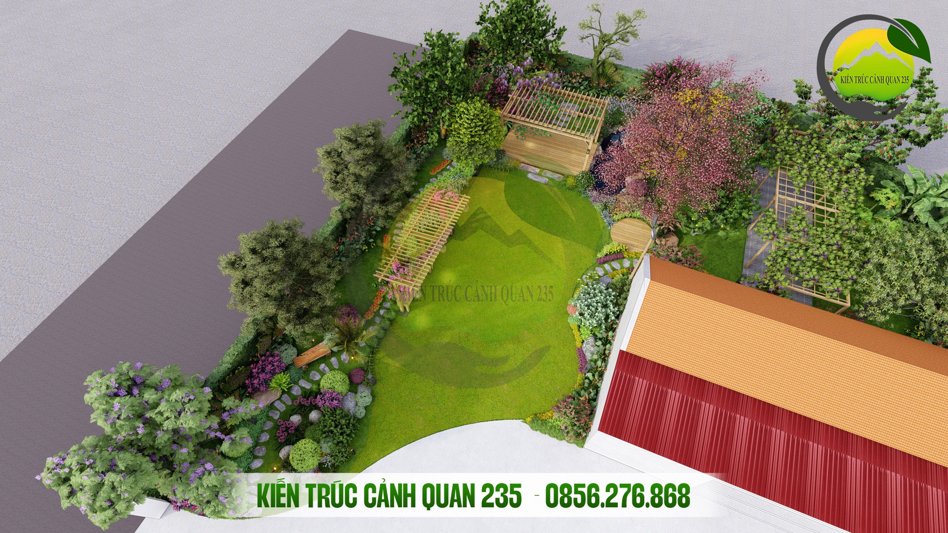 mẫu thiết kế sân vườn đẹp