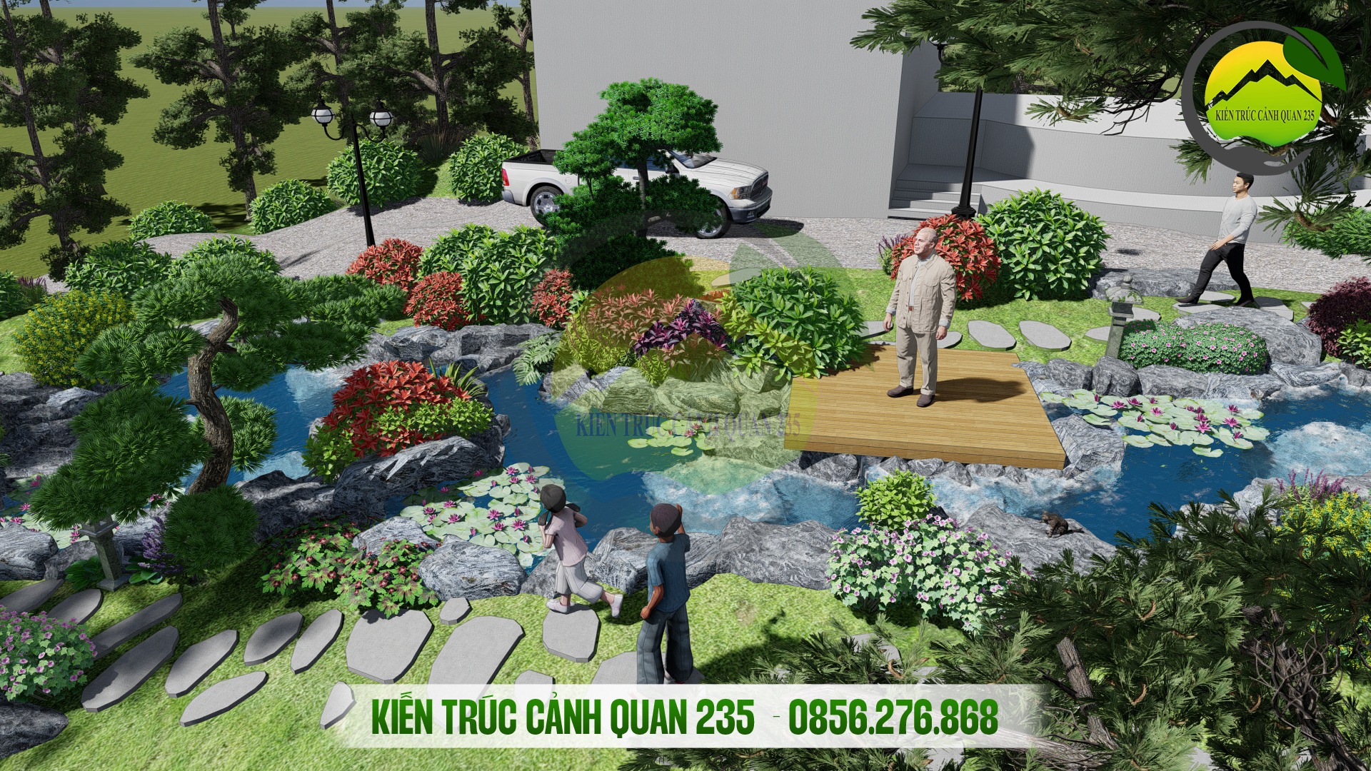thiết kế sân vườn cảnh quan
