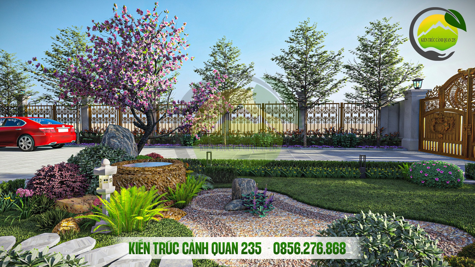 thiết kế sân vườn cảnh quan