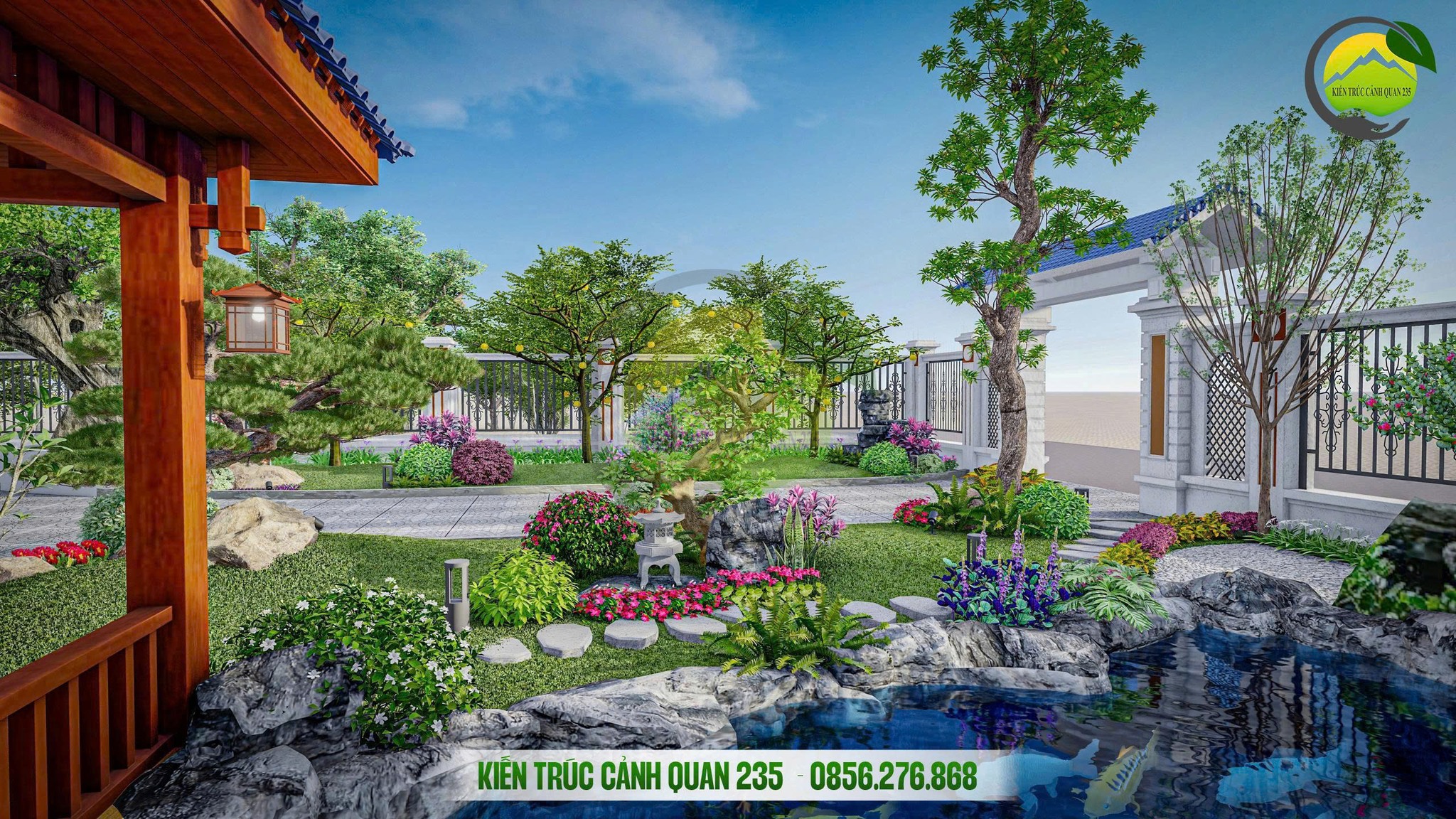 thiết kế sân vườn cảnh quan