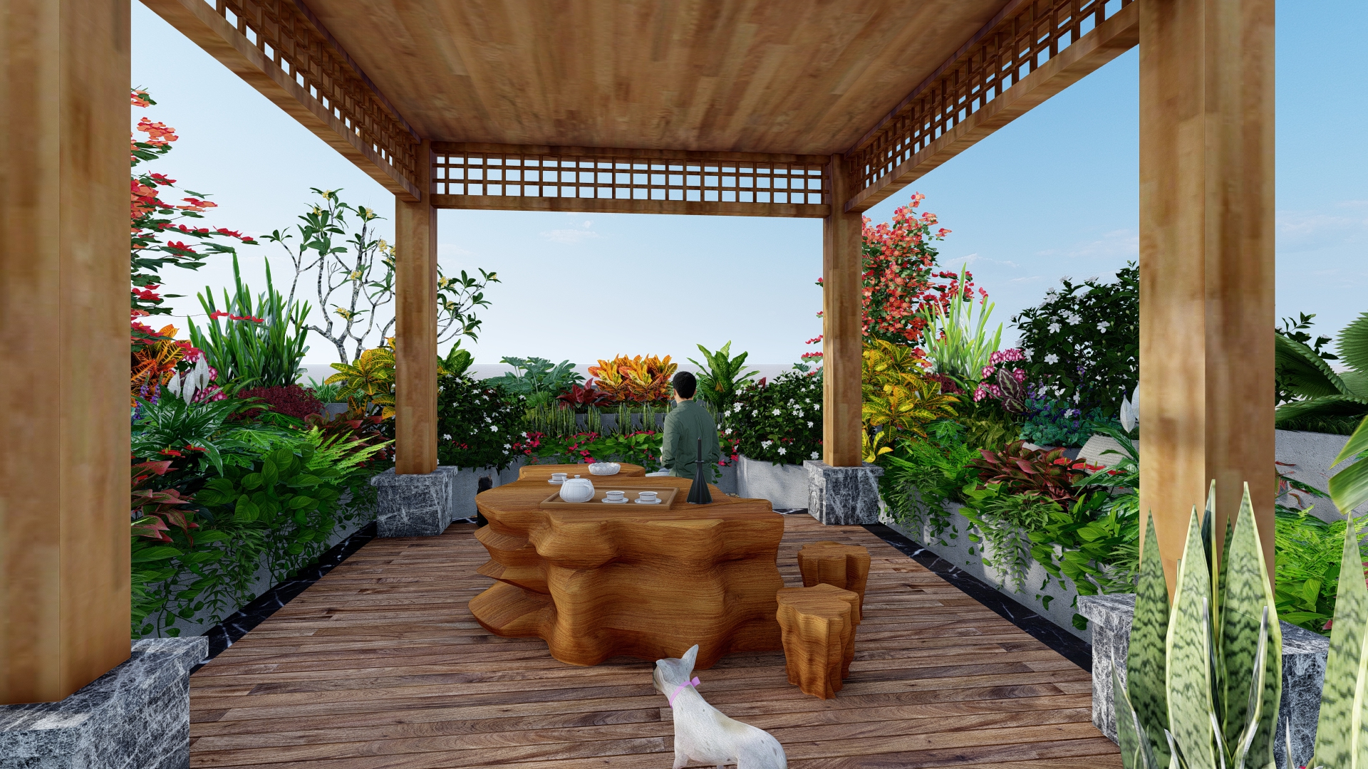 Thiết kế vườn sân thượng