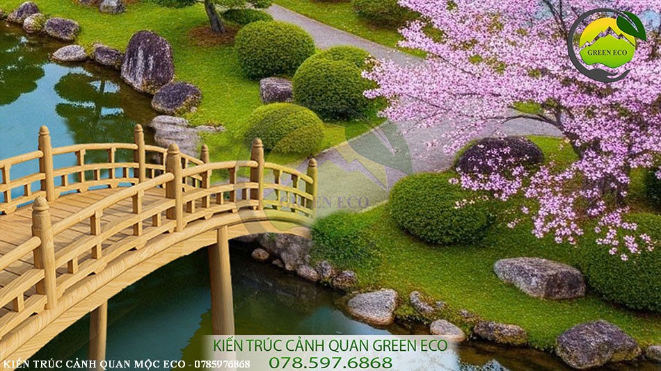 Mẫu không gian biệt thự hiện đại, sang trọng Một góc sân vườn biệt thự lãng mạn
