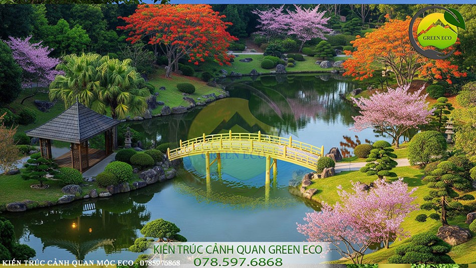 Cảnh quan mang phong cách của xứ sở mặt trời mọc Cảnh quan mang phong cách của xứ sở mặt trời mọc